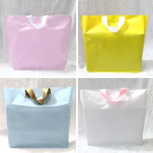 Thickened Portable PE Plastic Gift Children'S Clothing Shopping Bags 10-Pack