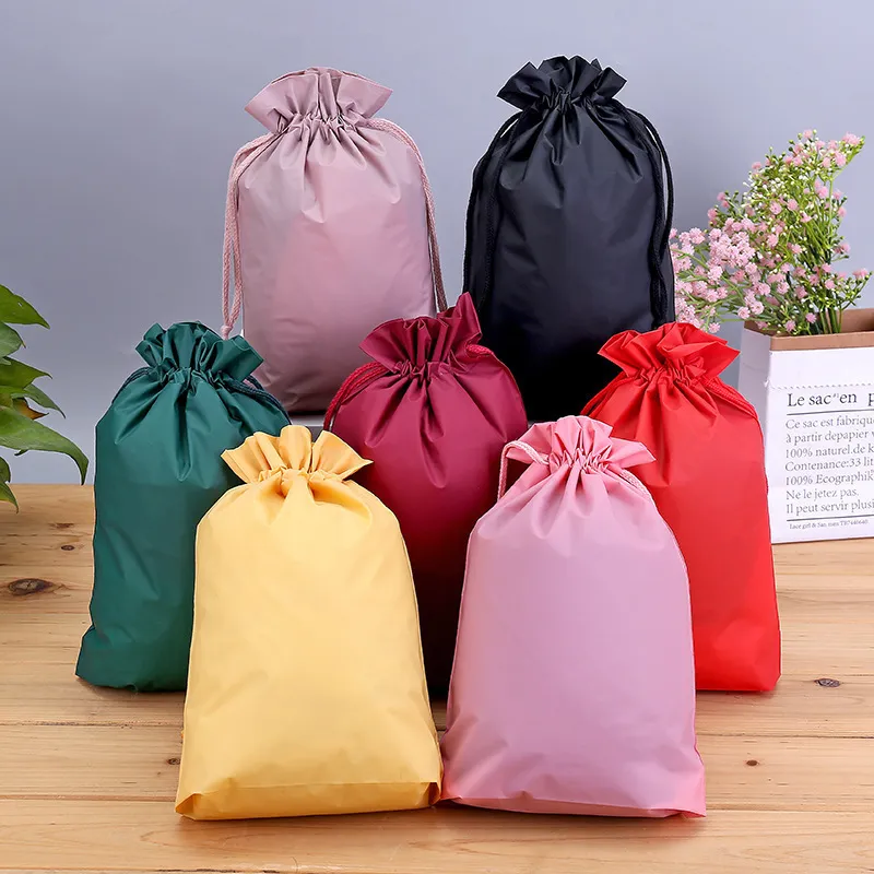 Solid Color Beam Dust-Proof Storage Drawstring Small Cloth Shopping Bag
