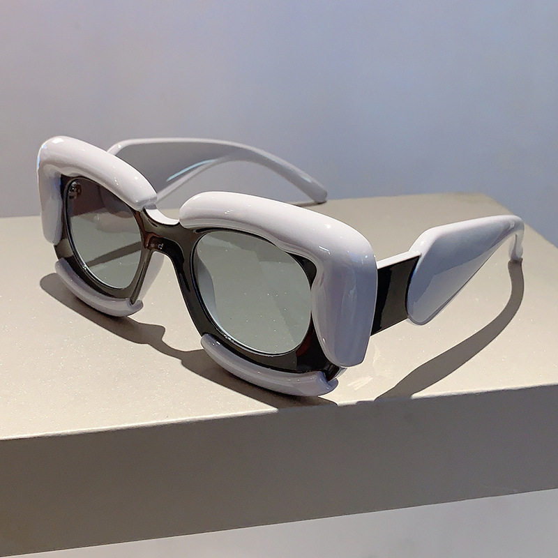 blinde サングラス double bobble Wholesale Retro Double Beam Cutout Box Sunglasses