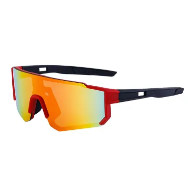 Fashionable Simple One-Piece Riding Colorful Sunglasses