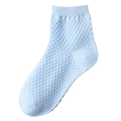 Kids Boys Girls Cute Basic Solid Color Cotton Short Socks