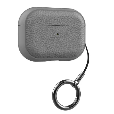 Simple Neutral Solid Color Leather Apple Bluetooth Headset Case