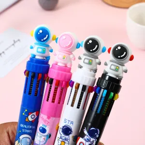 Cartoon Creative Astronaut Ten Color Ballpoint Pen Press Type