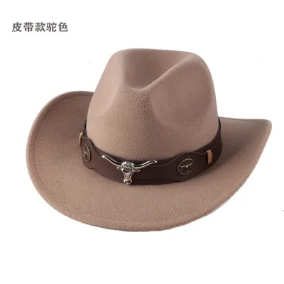 Retro Western Summer Cowboy Hat Woolen