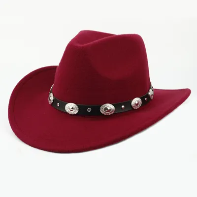 Retro Western Summer Cowboy Hat Woolen