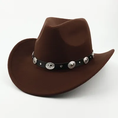 Retro Western Summer Cowboy Hat Woolen