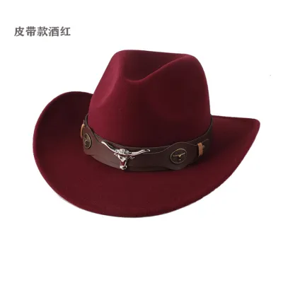 Retro Western Summer Cowboy Hat Woolen