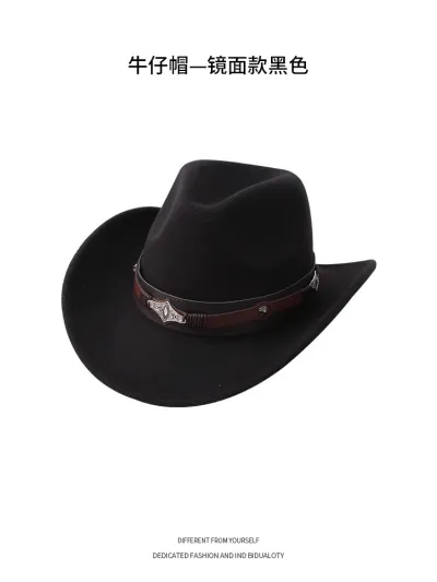 Retro Western Summer Cowboy Hat Woolen