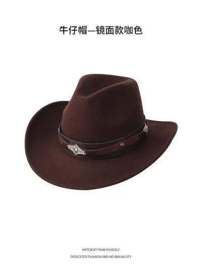 Retro Western Summer Cowboy Hat Woolen