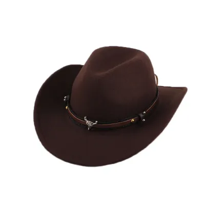 Retro Western Summer Cowboy Hat Woolen