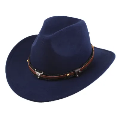 Retro Western Summer Cowboy Hat Woolen