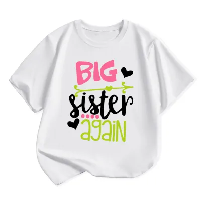 Kids Toddler Boys Girls Fashion Casual Alphabet Print Short Sleeve Round Neck T-Shirt