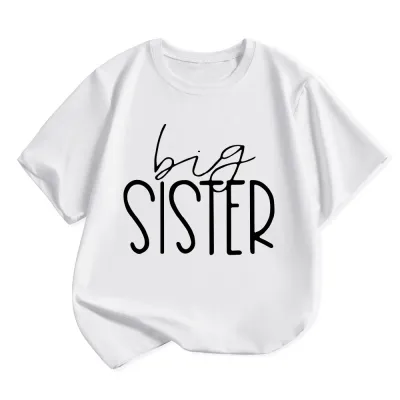 Kids Toddler Boys Girls Fashion Casual Alphabet Print Short Sleeve Round Neck T-Shirt