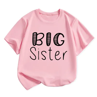 Kids Toddler Boys Girls Fashion Casual Alphabet Print Short Sleeve Round Neck T-Shirt