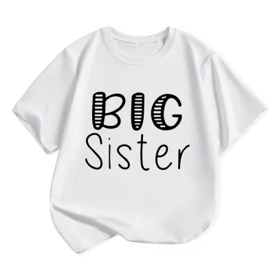 Kids Toddler Boys Girls Fashion Casual Alphabet Print Short Sleeve Round Neck T-Shirt