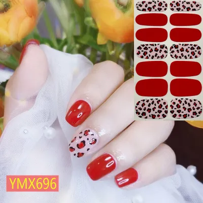 Autumn Winter Leopard Cow Pattern Nail Art Stickers Beauty Nails