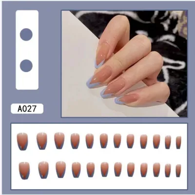 Fashion Armor Removable Finished Press On Nails Simple Wearable 20G