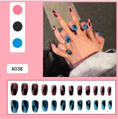 Fashion Armor Removable Finished Press On Nails Simple Wearable 20G