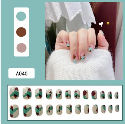 Fashion Armor Removable Finished Press On Nails Simple Wearable 20G
