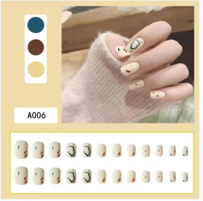 Fashion Armor Removable Finished Press On Nails Simple Wearable 20G