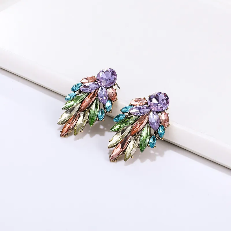 Women's Multi-Layer Multicolor Rhinestone Vintage Earrings