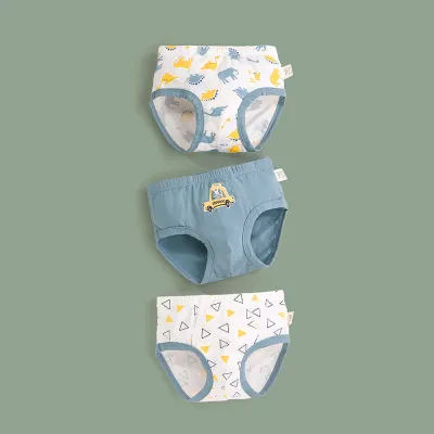 Kids Toddler Boys Cotton Cartoon Print Underwear Briefs Sets Pajamas