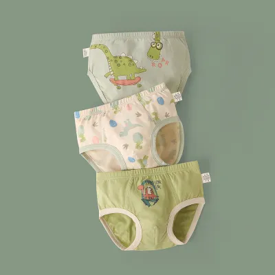 Kids Toddler Boys Cotton Cartoon Print Underwear Briefs Sets Pajamas