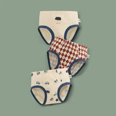 Kids Toddler Boys Cotton Cartoon Print Underwear Briefs Sets Pajamas