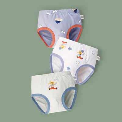 Kids Toddler Boys Cotton Cartoon Print Underwear Briefs Sets Pajamas