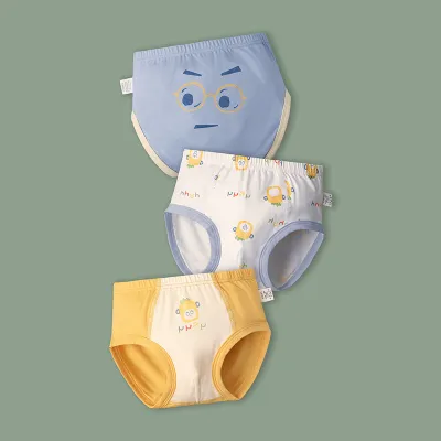 Kids Toddler Boys Cotton Cartoon Print Underwear Briefs Sets Pajamas