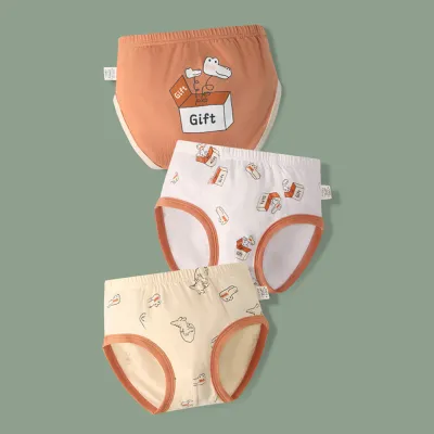 Kids Toddler Boys Cotton Cartoon Print Underwear Briefs Sets Pajamas