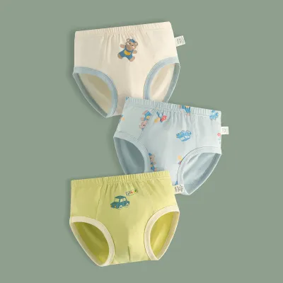 Kids Toddler Boys Cotton Cartoon Print Underwear Briefs Sets Pajamas