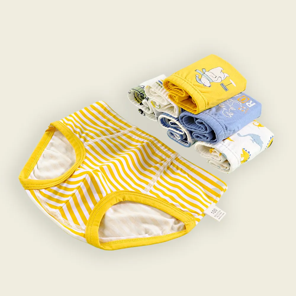 Kids Toddler Boys Cotton Cartoon Print Underwear Briefs Sets Pajamas