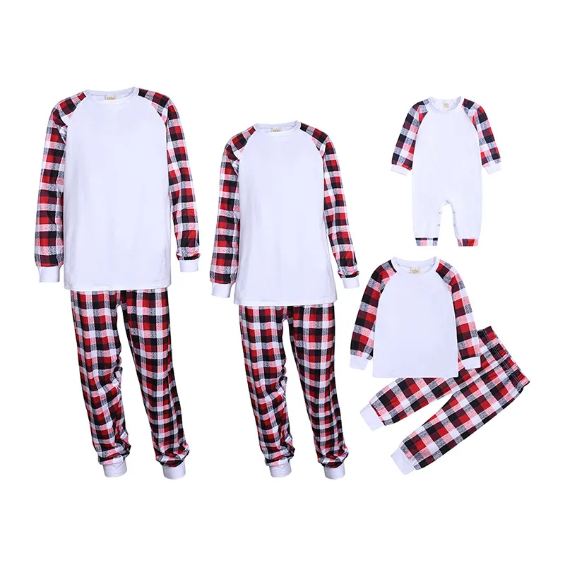 Winter Parent-Child Plaid Homewear Christmas Pajamas Family Matching Clothes