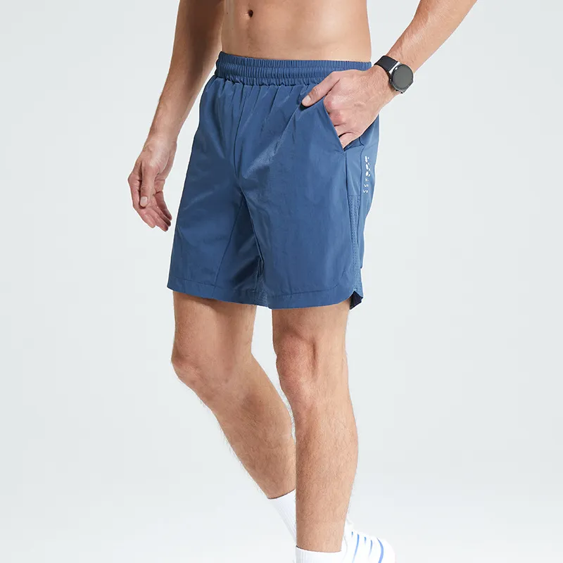Men Casual Sports Solid Color Quick Drying Training Ventilated Shorts