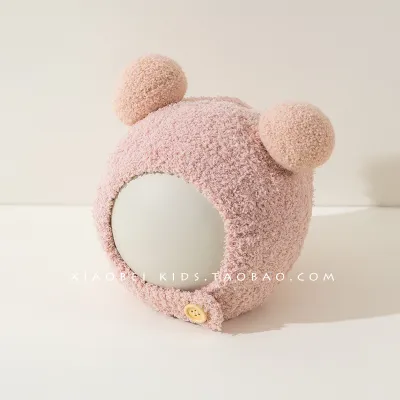 Autumn Winter Baby Ear Protection Coral Fleece Cute Knitted Hat