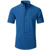 D3109 Peacock Blue Short Sleeve