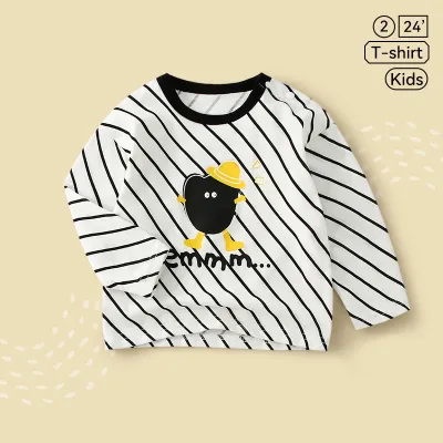 Kids Toddler Boys Girls Spring Autumn Casual Cute Cartoon Print Long Sleeve T-Shirt