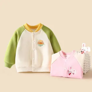 Kids Toddler Boys Girls Spring Autumn Casual Cute Cartoon Dot Print Long Sleeve Cotton Coat