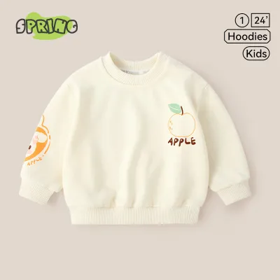 Kids Toddler Boys Girls Casual Cute Cartoon Animal Stripe Print Long Sleeve Sweatshirts Pullover