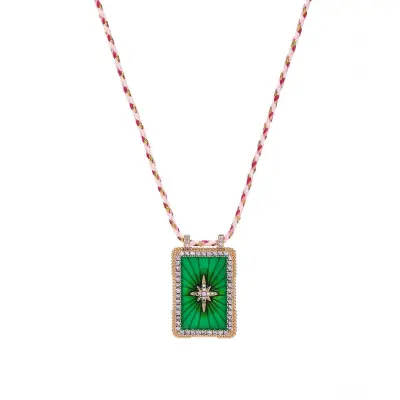Bohemian Vintage Sun Moon Evil Eye Pendant Necklace Copper O-Chain