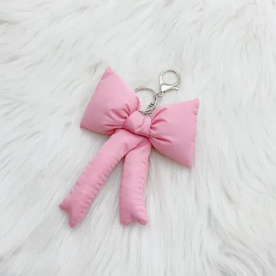 Women Simple Cute Bow Key Chain Pendant Alloy Keychain