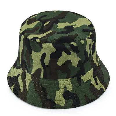 Simple Outdoor Camouflage Printed Breathable Sunshade Bucket Hats