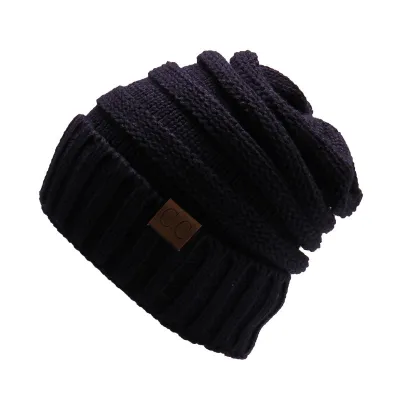 Autumn Winter Women Fashion Letter Labeling Wool Knitted Hat