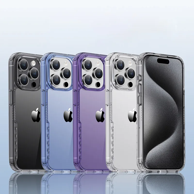 Simple Transparent Airbag Anti-Fall Protective Case for Apple