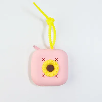 Women Cartoon Cute Mini DIY Cave Silicone Coin Purse Bags Wallets