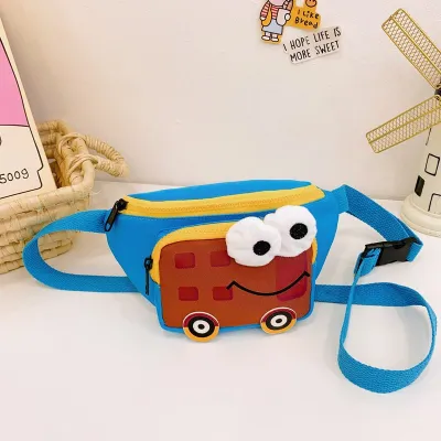 Kids Unisex Fashion Casual Cute Cartoon Car Waist Chest Bag Nylon