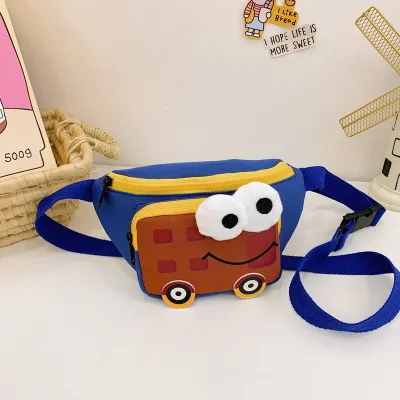 Kids Unisex Fashion Casual Cute Cartoon Car Waist Chest Bag Nylon