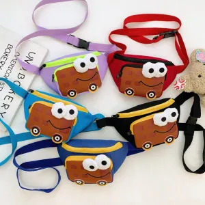Kids Unisex Fashion Casual Cute Cartoon Car Waist Chest Bag Nylon