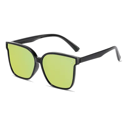 Kids Unisex Fashion Cute Square Frame Gradient Color Resin Lens Sunglasses